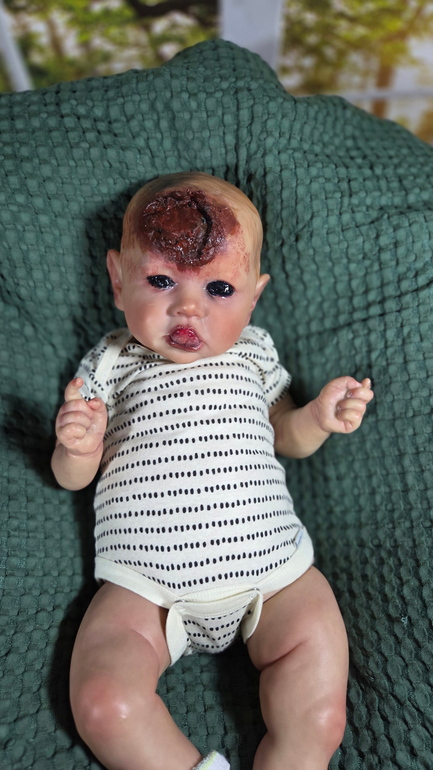 Reborn Saskia – Demon/Zombie Repaint by Chelsea Pierce of Pumpkin Sparkles Babies
