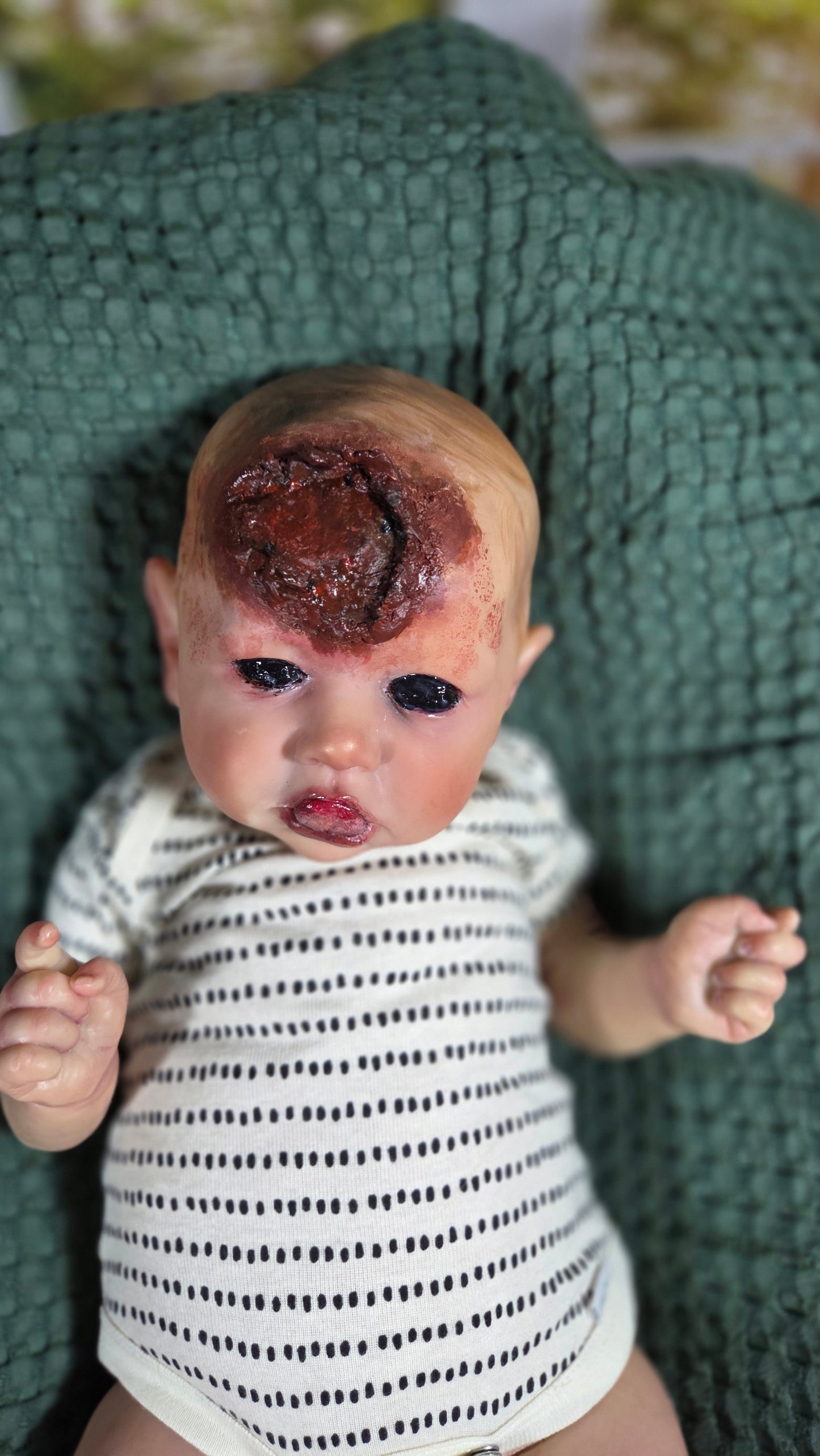 Reborn Saskia – Demon/Zombie Repaint by Chelsea Pierce of Pumpkin Sparkles Babies