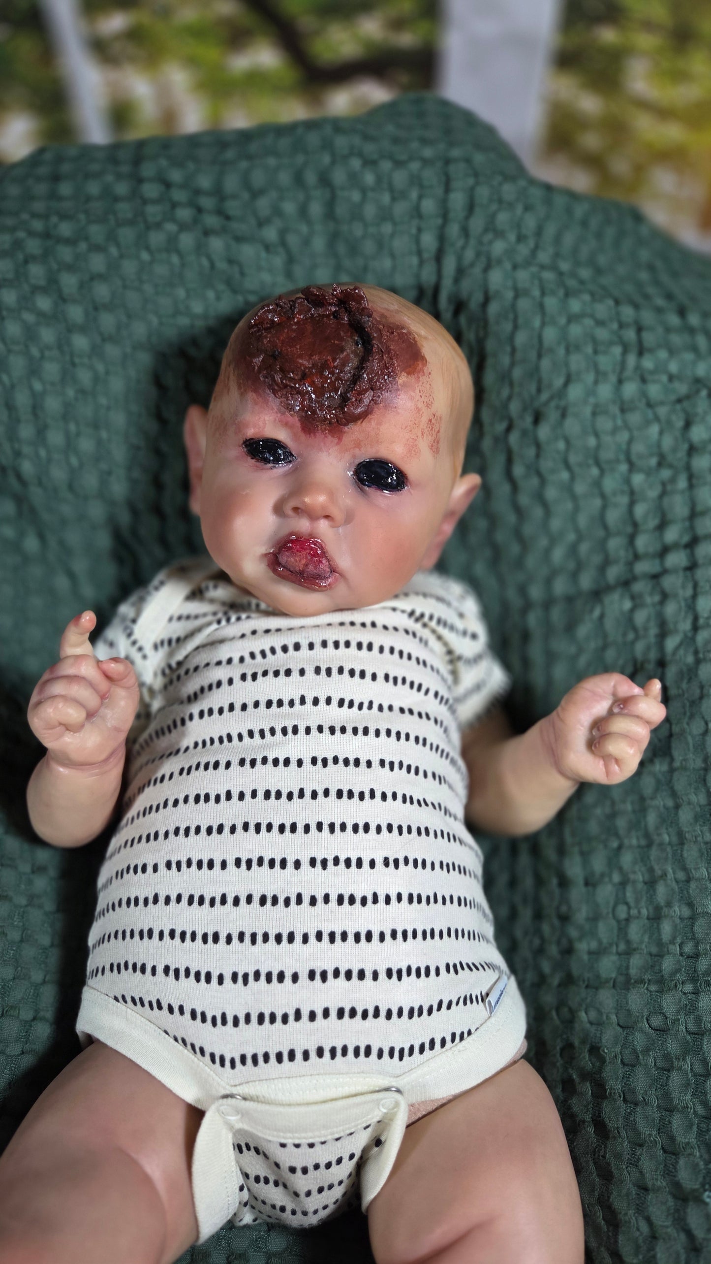 Reborn Saskia – Demon/Zombie Repaint by Chelsea Pierce of Pumpkin Sparkles Babies