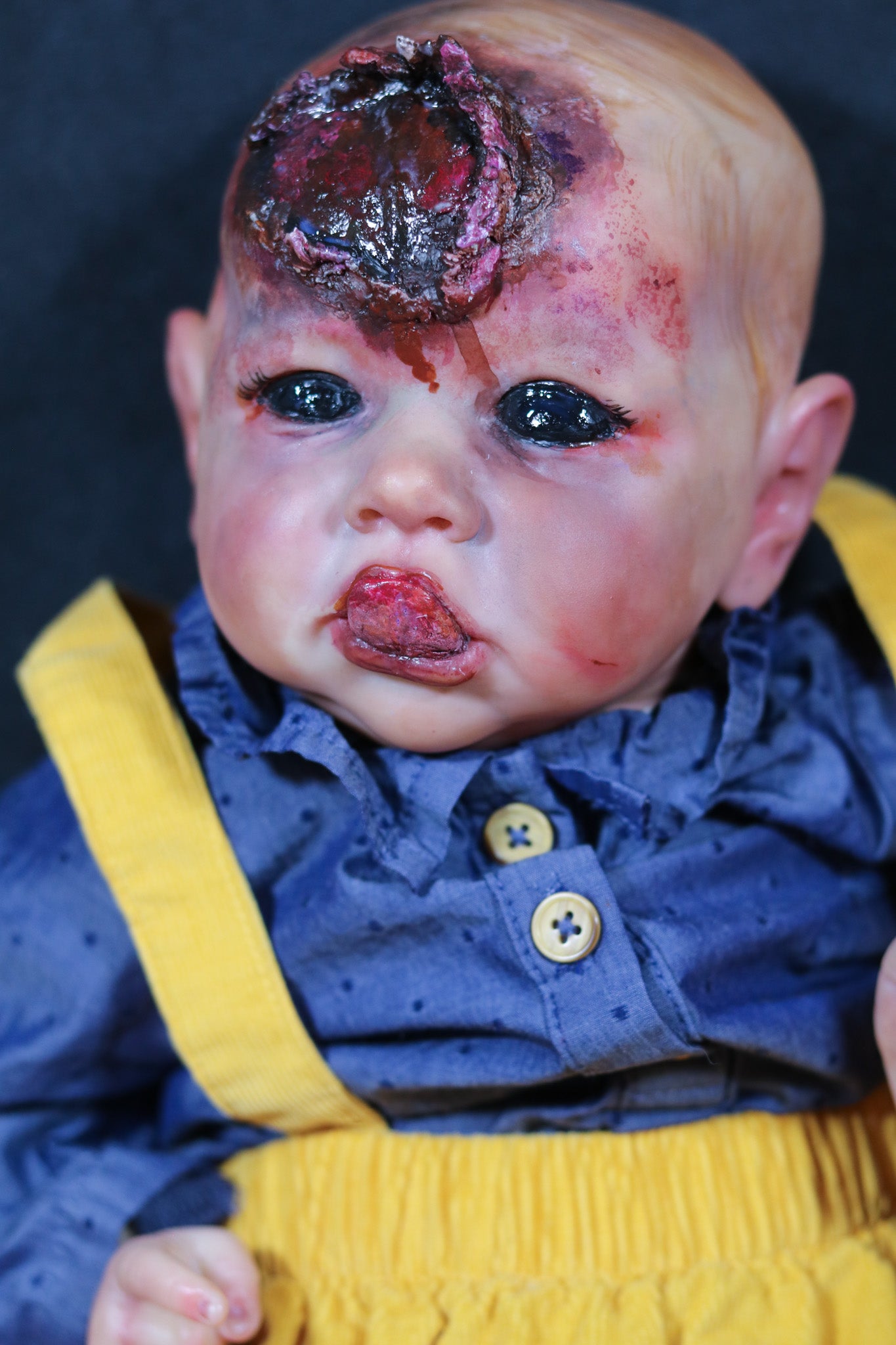 Reborn Saskia – Demon/Zombie Repaint by Chelsea Pierce of Pumpkin Sparkles Babies
