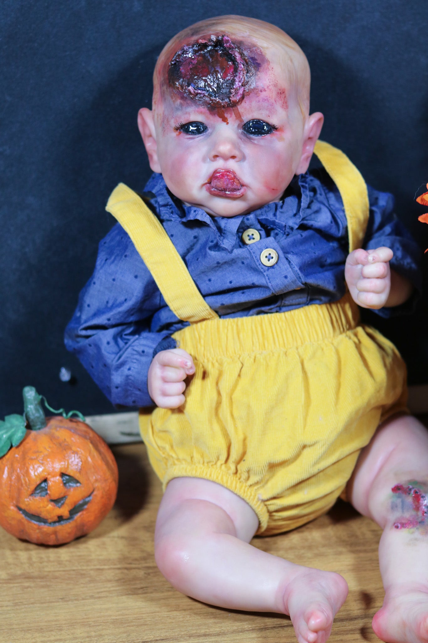Reborn Saskia – Demon/Zombie Repaint by Chelsea Pierce of Pumpkin Sparkles Babies