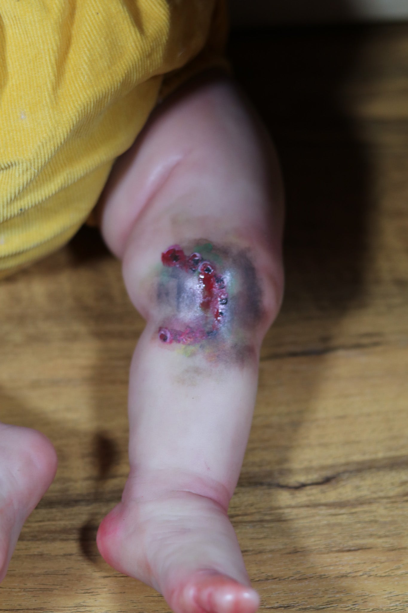 Reborn Saskia – Demon/Zombie Repaint by Chelsea Pierce of Pumpkin Sparkles Babies