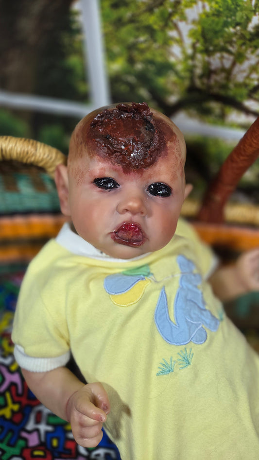 Reborn Saskia – Demon/Zombie Repaint by Chelsea Pierce of Pumpkin Sparkles Babies