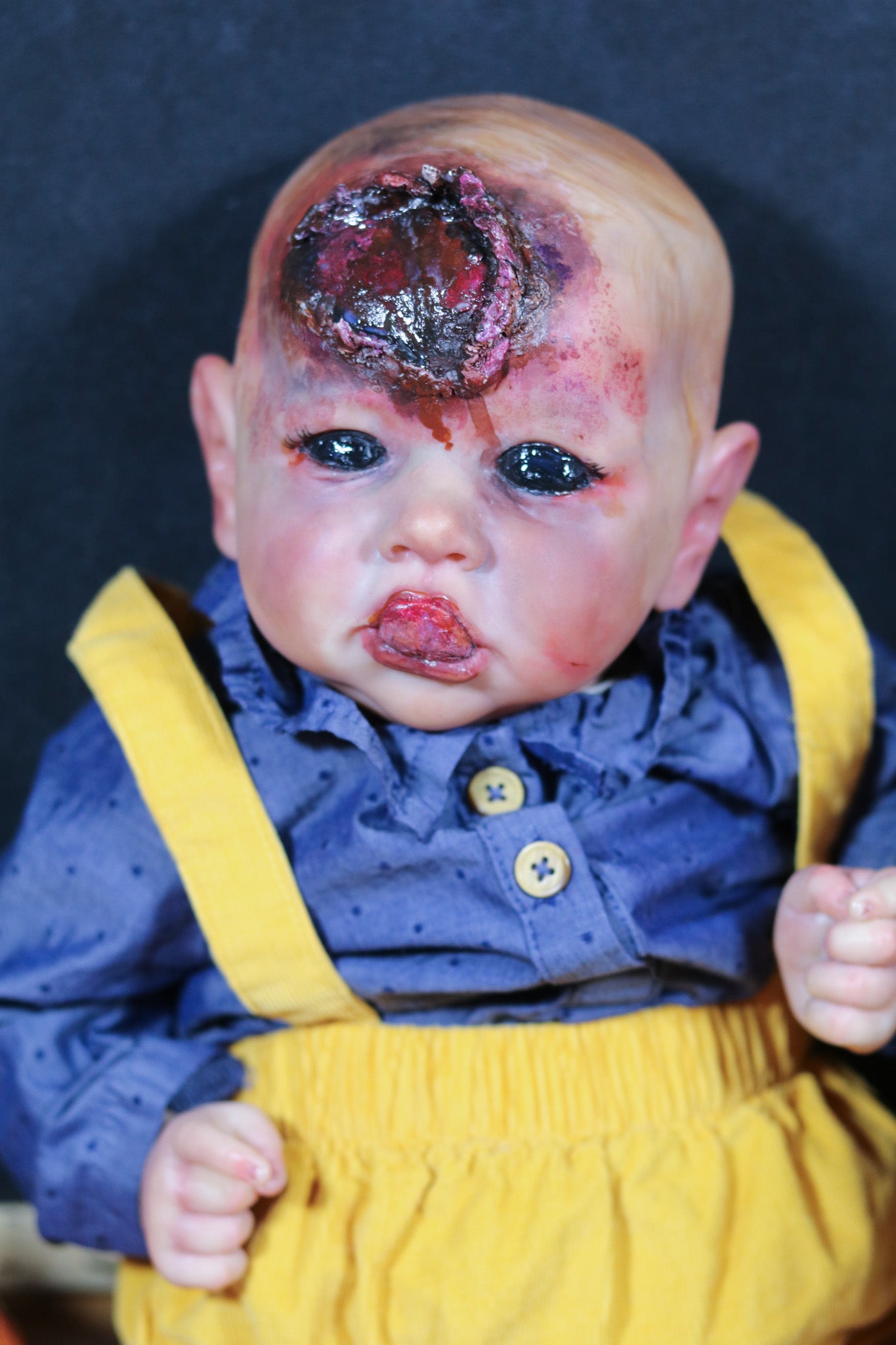Reborn Saskia – Demon/Zombie Repaint by Chelsea Pierce of Pumpkin Sparkles Babies